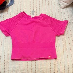 Women's Pink Short Sleeve Top